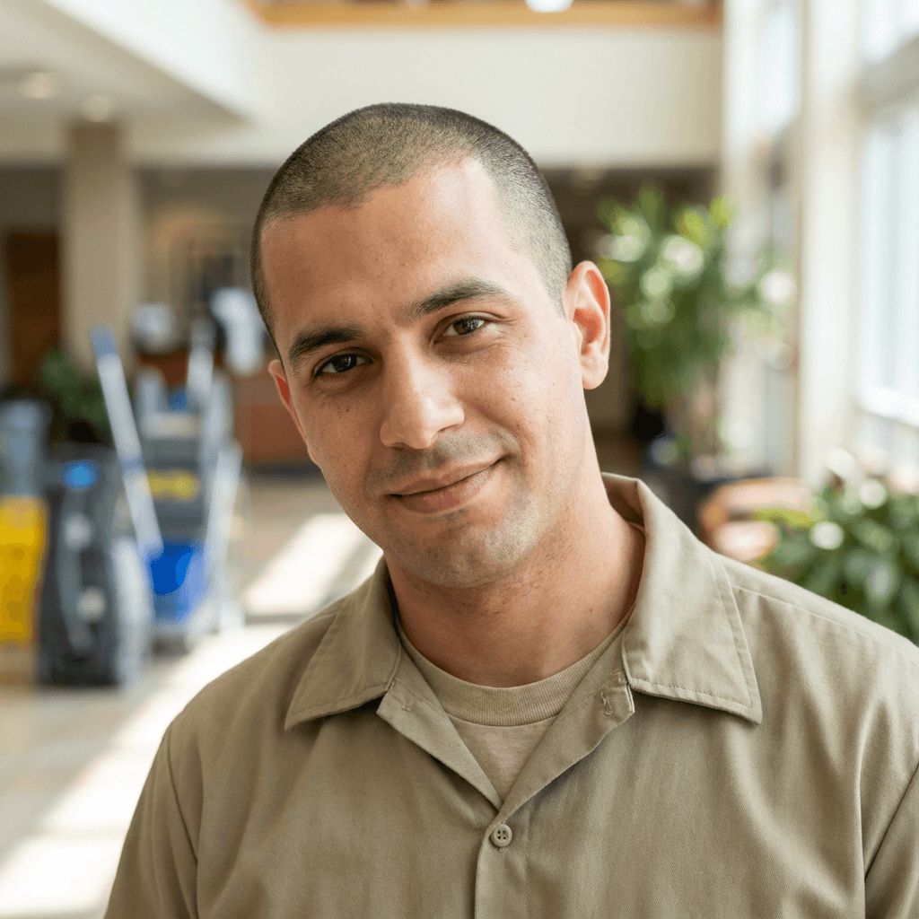 Male professor in his early 50s, White, approachable and warm academic style suitable for education faculty